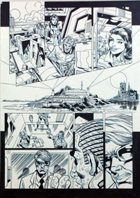 Daredevil comic art page 1 (Original)