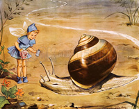 Silky and the snail (Original Macmillan Poster) (Print)