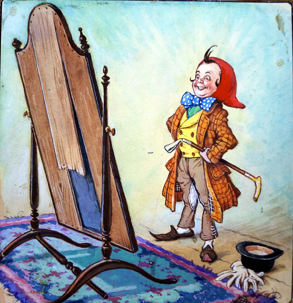 Norman Gnome: I'll Be Your Mirror (Original) art by Geoff Squire Art at The Illustration Art Gallery