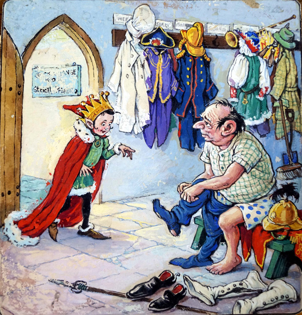 Norman Gnome: Quick Change Room (Original) by Geoff Squire Art at The Illustration Art Gallery