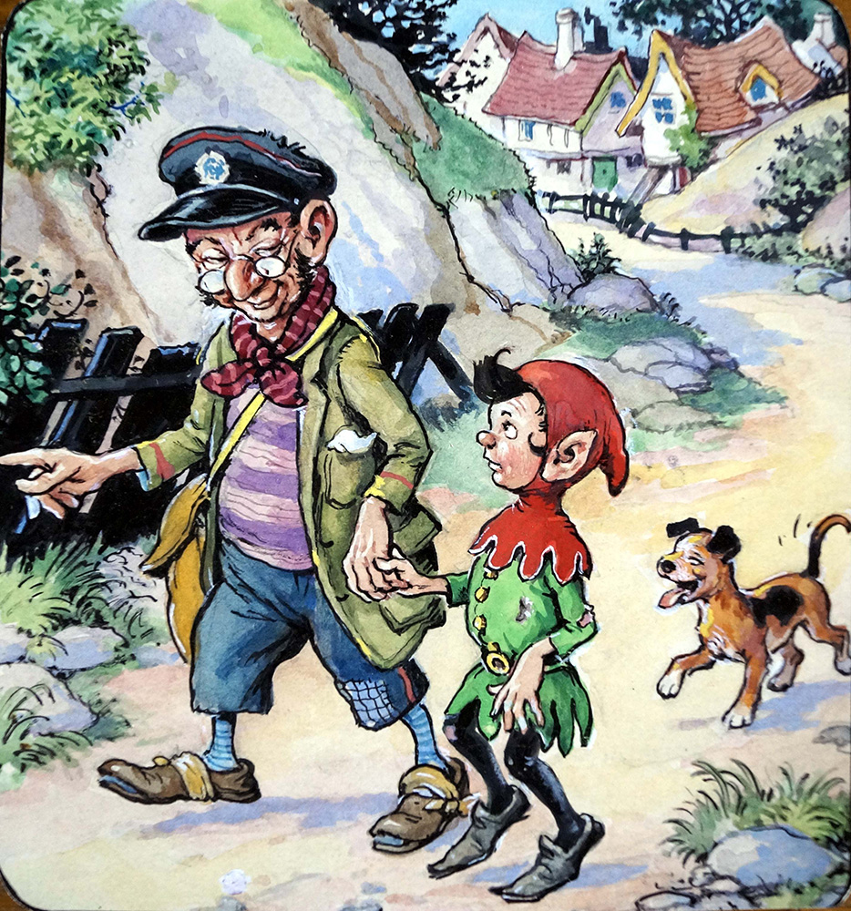 Norman Gnome: On The Path (Original) art by Geoff Squire Art at The Illustration Art Gallery