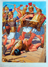 The 300 Spartans at Thermopylae (Original) (Signed)
