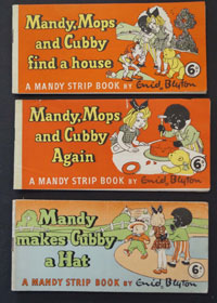 Set of 3 Mandy Comic Strip Children's Books (1952)