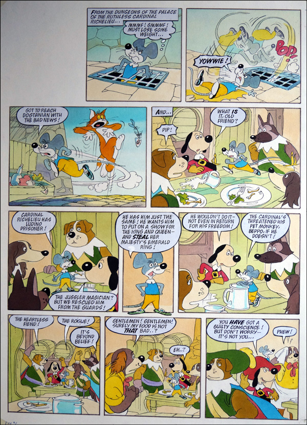 Dogtanian - Mouse Trapped (Original) by Dogtanian (Titcombe) at The Illustration Art Gallery