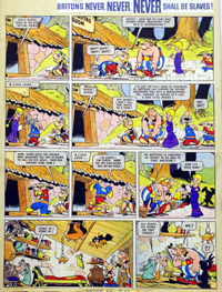 Asterix Britons Never, Never, Never Shall Be Slaves 25 art by Albert Uderzo