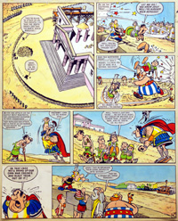 Asterix In the Days of Good Queen Cleo 36 art by Albert Uderzo