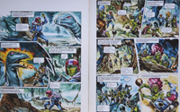 Keren and The Repullus from 'Civil War in Daveli' (TWO pages) (Originals)