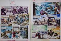 The Sluice Gate from 'The War of the Zolts' (TWO pages) (Originals) (Signed)