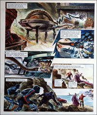Trigan Empire: Bank Robbery (TWO pages) (Originals)