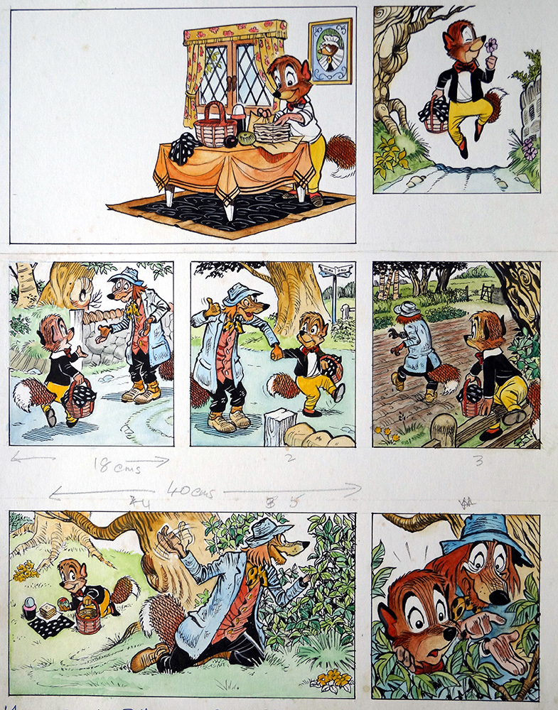 Soapy Suds: Goody Fox  (Two page complete story) (Originals) art by Peter Woolcock Art at The Illustration Art Gallery